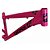 Quadro Bike Bicicleta BMX Wheeling Grau GIOS FRX-EVO 26X13,5 Rosa - Imagem 2