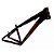 Quadro Bike Bicicleta BMX Wheeling Grau GIOS 4-TRIX Wheeling 26X14 Preto/Vm - Imagem 1