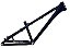 Quadro Bike Bicicleta BMX Wheeling Grau GIOS DJ Wheeling 26X13.5" Azul Marinho / Adesivo Prata / Azul Claro - Imagem 1