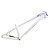 Quadro Bike Bicicleta BMX Wheeling Grau GIOS DJ Wheeling 26X13.5" Branco / Adesivo Preto / Roxo - Imagem 1