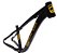 Quadro Bike Bicicleta BMX Wheeling Grau GIOS 4Freaks 26X13.5" Preto Fosco / Adesivo Dourado - Imagem 3