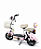 BICICLETA ELETRICA GTS 500W 48V 12AH JD16 WHITE/PINK - Imagem 3