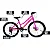 BICICLETA COLLI LONDRES ARO 24 F.DISCO 7V ROSA NEON (BIKERNAUTA) - Imagem 2