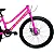 BICICLETA COLLI LONDRES ARO 24 F.DISCO 7V ROSA NEON (BIKERNAUTA) - Imagem 4