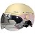 CAPACETE LTX DE SCOOTER BEGE/ROSA TAMANHO G COM VISEIRA - Imagem 1