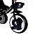 TRICICLO KIM C/ CESTINHA PRETO FOSCO (BIKERNAUTA) - Imagem 4