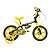 BICICLETA ARO 12 CAIRU PLAY KIDS PRETO/AMARELA - Imagem 1