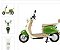 BICICLETA SCOOTER ELET CAPPUCCINO 1000W VERDE MILITAR / BRANCO B-LITIO 60V (BIKERNAUTA) - Imagem 1