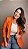 | Blazer Alfaiataria Premium Daniela | Laranja - Imagem 1