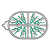 Mini Varal Oval 8 Prendedores Flash Limp - Imagem 2