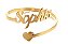Anel de Ouro 18k Personalizado Com 1 Nome - Imagem 1