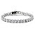 Pulseira Riviera Infinity Prata com Brilhante - Imagem 1