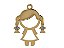 Pingente Menina Ouro Amarelo - Imagem 1