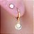 Duo Argolinha de Concha e Pérolas Banho de Ouro 18k - Imagem 4