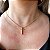 Colar com Cruz Lisa Folheado Banho de Ouro 18k - Imagem 2