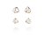 Brinco Duo com Coração de Zircônia Banho de Ouro 18k - Imagem 3