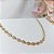 Gargantilha com Folhas Folheado em Ouro 18k - Imagem 2