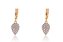 Brinco Argolinha com Pingente Cravejado de Zircônias Folheado em Ouro 18k - Imagem 3