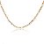Colar Corrente com Elos Sequenciados Folheado em Ouro 18K - Imagem 3