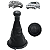 Kit Manopla e Coifa Câmbio Base Aro Preto Gol G3 1999 A 2005 - Imagem 1