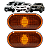 Par Lanterna Pisca Seta Lateral Âmbar Clio Duster Kangoo Master - Imagem 1