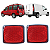 Par Refletor Olho Gato Parachoque Traseiro Doblo Cargo Doblo 2010 A 2014 - Imagem 1