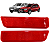 Par Refletor Olho Gato Parachoque Traseiro Duster Sandero Stepway - Imagem 1