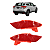 Par Refletor Olho Gato Parachoque Traseiro Honda HRV 2015 2016 2017 2019 - Imagem 1