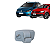 01 Suporte Quebra Sol Fox 2004 A 2020 Spacefox 2006 A 2019 Cinza Claro - Imagem 1