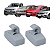 2 Presilha Do Suporte Quebra Sol Protetor Solar Amarok Gol Polo HB Sedan Saveiro - Imagem 1