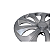 Jogo 4 Calota Velox Silver Fiat Renault Ford Volkswagen Kia Nissan Prata - Imagem 7