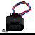 Chicote Plug 3 Vias Sensor Rotação Gol G2 G3 G4 Fox Golf - Imagem 2