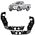 Par Suporte Guia Parachoque Dianteiro S10 2012 13 14 15 16 2017 2018 2019 - Imagem 1