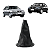 Coifa de Câmbio sem Manopla Gol Parati Saveiro G3 1999 a 2005 Preto com Base Cromada - Imagem 3