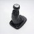 Kit Coifa de Cambio Manopla Astra Hatch Sedan 1999 a 2012 Preta em Courvin com Bola Prata - Imagem 1