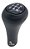 Kit Coifa de Cambio Manopla Ford Ka 1996 a 2000 Preta em Courvin com Base e Bola Preta Lente Preta - Imagem 3