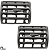 4 Difusor Ar Central Lateral Clio Sedan Hatch 2000 01 02 até 2016 Cinza Escuro - Imagem 4