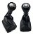 Kit Manopla Coifa do Câmbio Peugeot 206 207 2000 Até 2015 Lente Cromada - Imagem 2