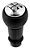 Kit Manopla Coifa do Câmbio Peugeot 206 207 2000 Até 2015 Lente Cromada - Imagem 10