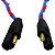 Conector 2 Vias Com Fio 2,5 Mm Chicote Plug Para Caixa - Imagem 1