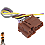 Chicote Plug Conector Botao Vidro Eletrico Gol G5 6 Vias - Imagem 4