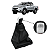 Kit Coifa De Cambio Bola Manopla S10 2012 2013 2014 2015 2016 2017 2018 Tampa Prata - Imagem 5