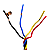 Chicote Plug Sonda Lambda Ford Novo Ka New Fiesta 4 Vias - Imagem 1
