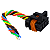 Conector Plug P/ Chicote Do Farol Fiat Doblo 2001 2002 2003 2004 À 2009 8 Vias - Imagem 1