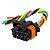 Conector Plug P/ Chicote Do Farol Fiat Doblo 2001 2002 2003 2004 À 2009 8 Vias - Imagem 3