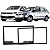 Moldura 2 Din Multimidia Dvd Mp5 Chinês Golf Fox Polo Hatch Sedan SpaceFox CrossFox - Imagem 2