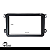 Moldura Painel 2 Din Multimidia Dvd Mp5 Fusca Tiguan Amarok Passat Variant - Imagem 2