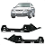 Par Guia Parachoque Astra Sedan Hatch 1999 2000 2001 02 03 A 2012 Dianteiro - Imagem 1