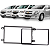 Moldura Painel 2 Din Multimidia Dvd Mp5 Spin Activ LS Cobalt Lt Onix Prisma - Imagem 1