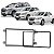 Moldura Painel 2 Din Multimidia Dvd Mp5 Spin Activ LS Cobalt Lt Onix Prisma - Imagem 2